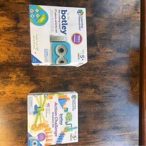 Blue and Green Learning Toys